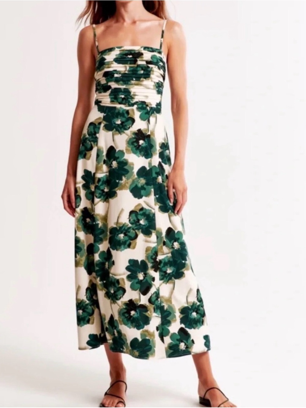 Abercrombie Emerson Crepe Midi Dress